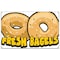 Signmission Fresh Bagels Banner Heavy Duty 13 Oz Vinyl with Grommets Single Sided B-60 Fresh Bagels - alternate 1